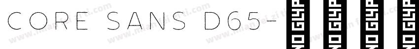 core sans d65字体转换